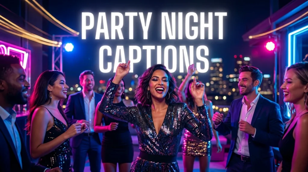 party night captions