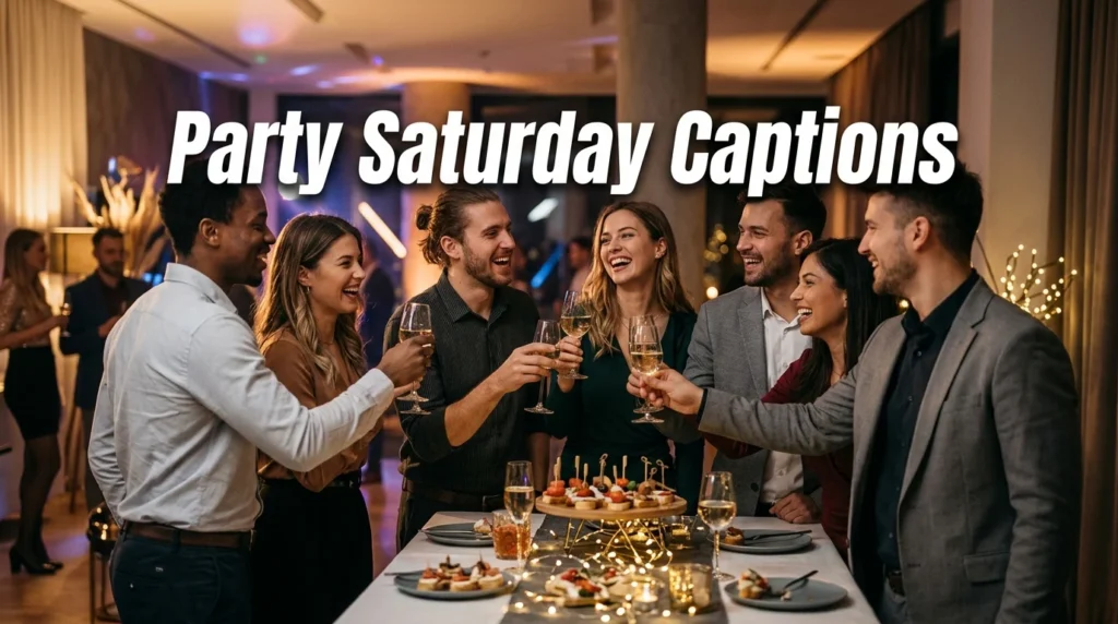 party saturday captions