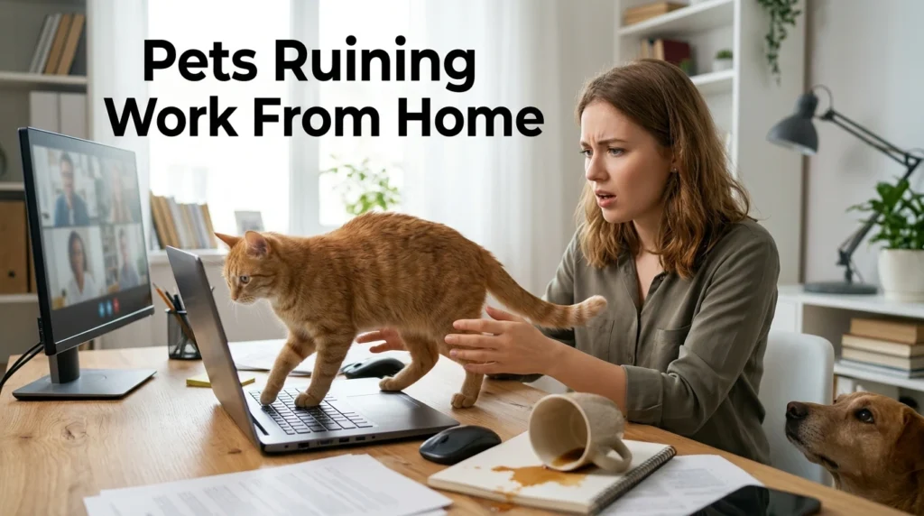 pets ruining work from home