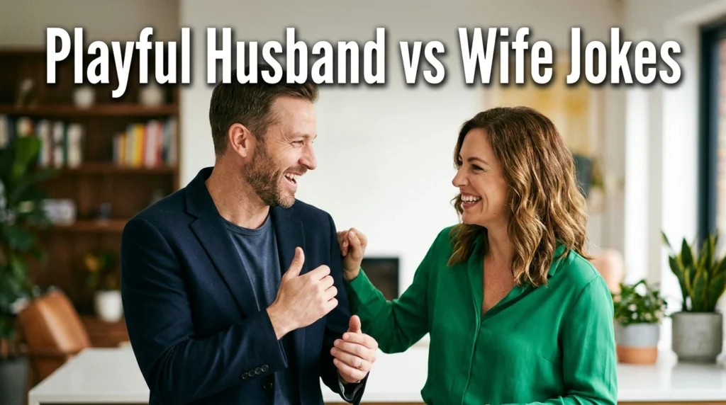 playful husband vs wife jokes