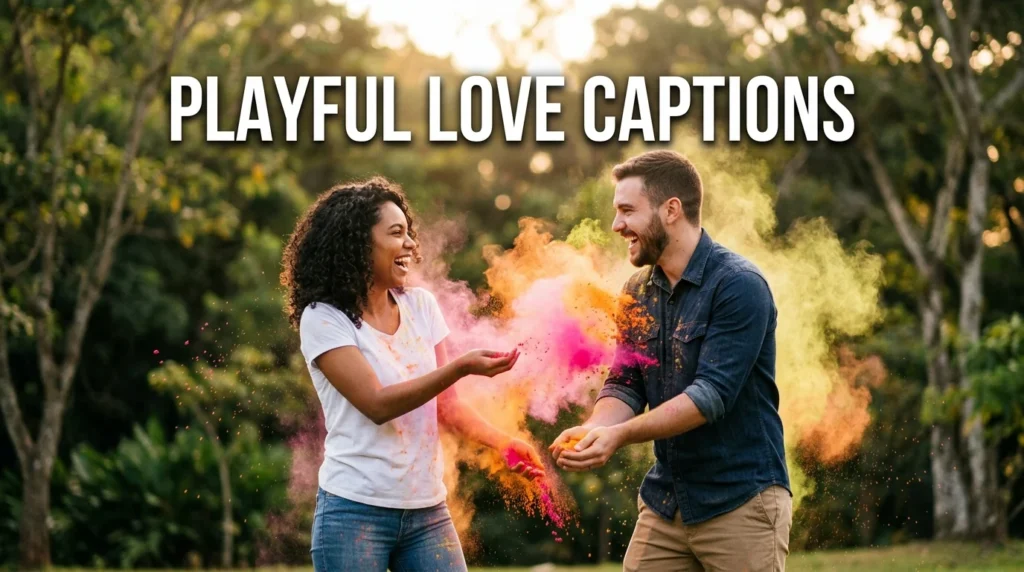 playful love  captions