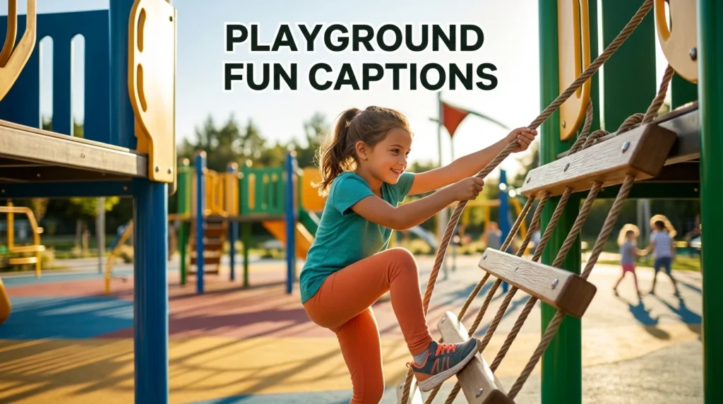 playground fun captions