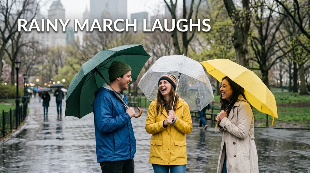  rainy march laughs
