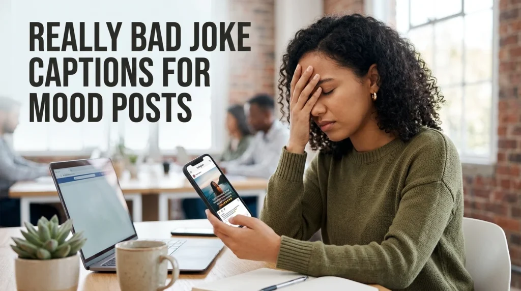  really bad joke captions for mood posts