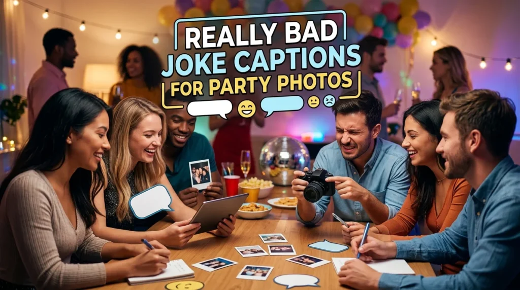  really bad joke captions for party photos