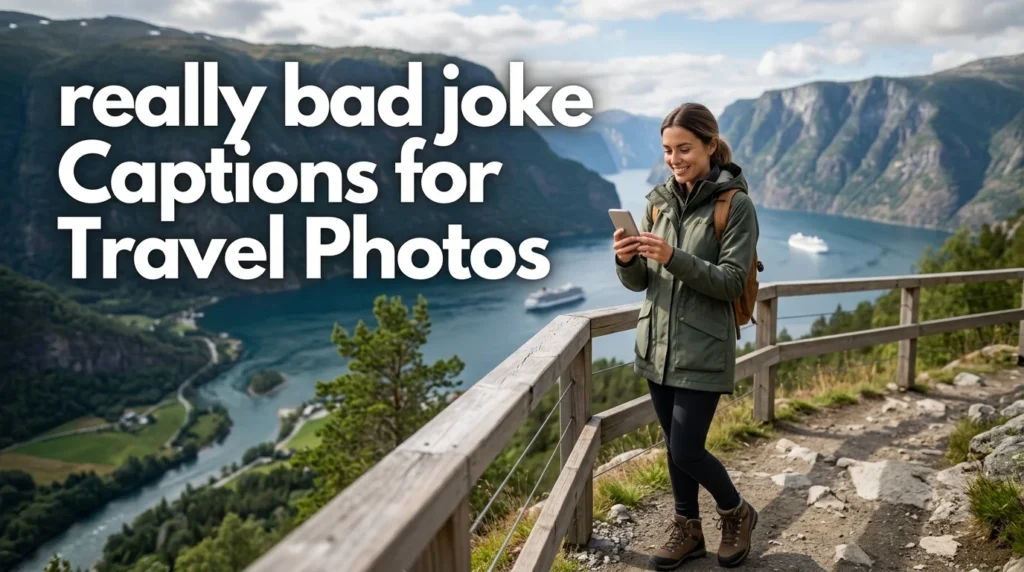  really bad joke captions for travel photos