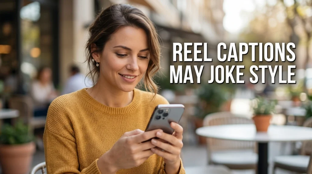 reel captions may joke style