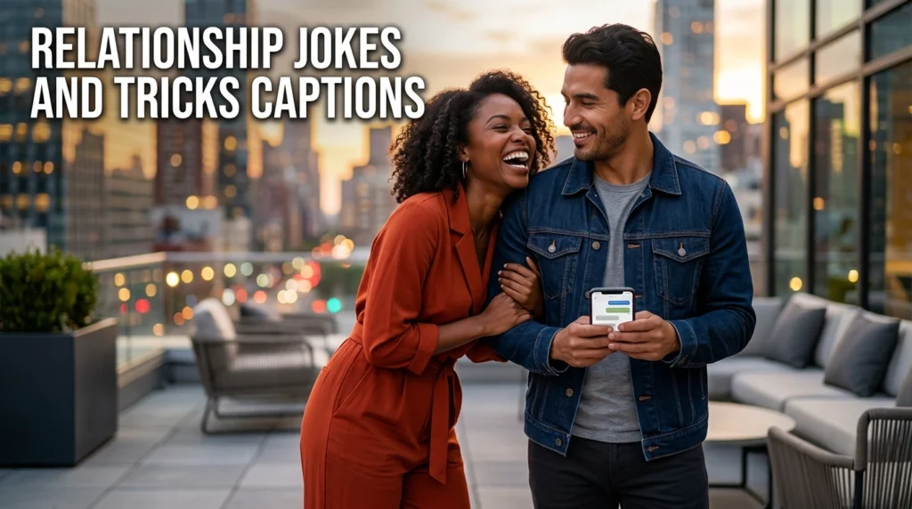 relationship joke and  tricks captions