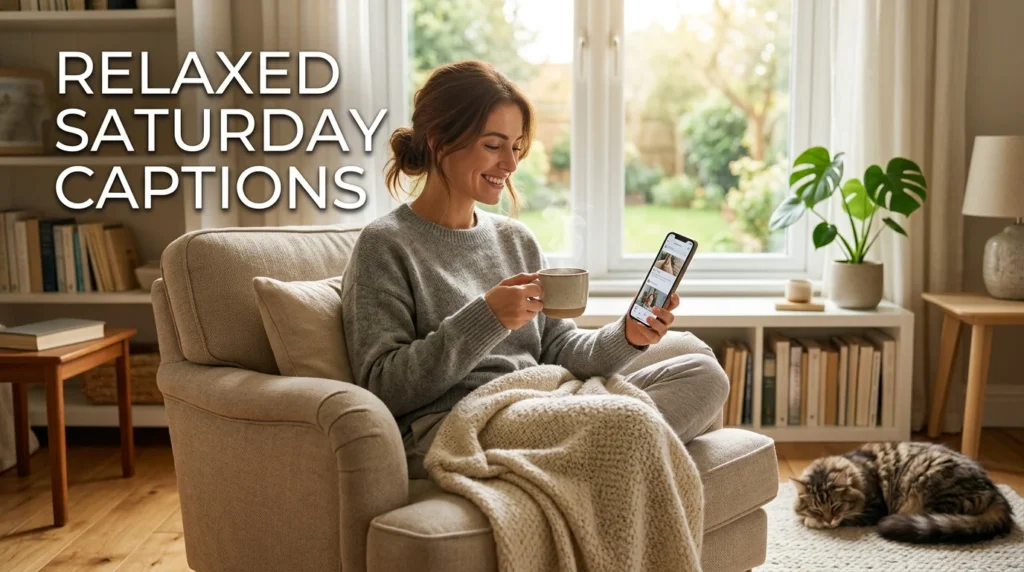 relaxed saturday captions
