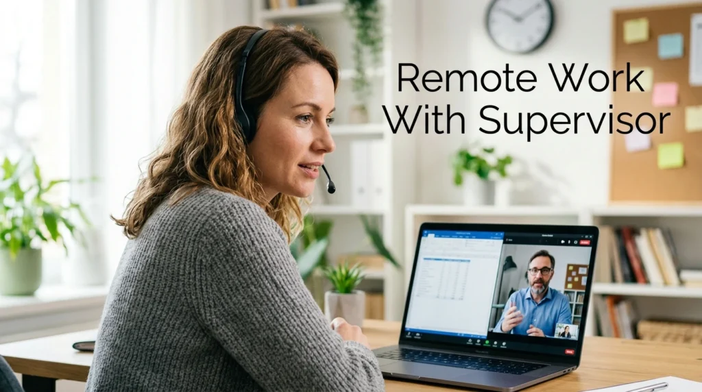 remote work with supervisor