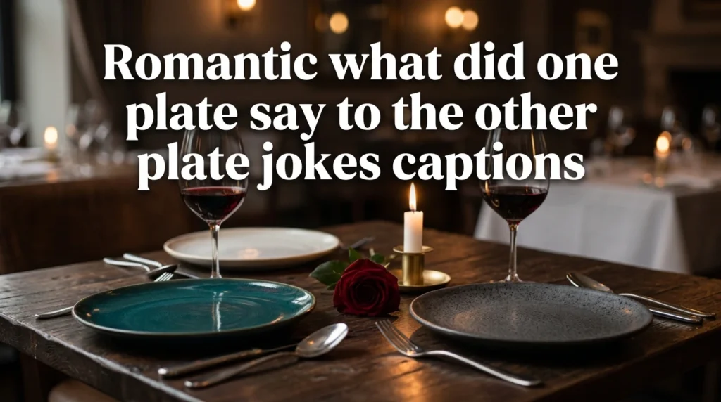 romantic what did one plate say to other plate jokes captions