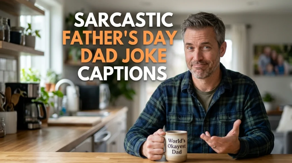  sarcastic father's day dad joke caption