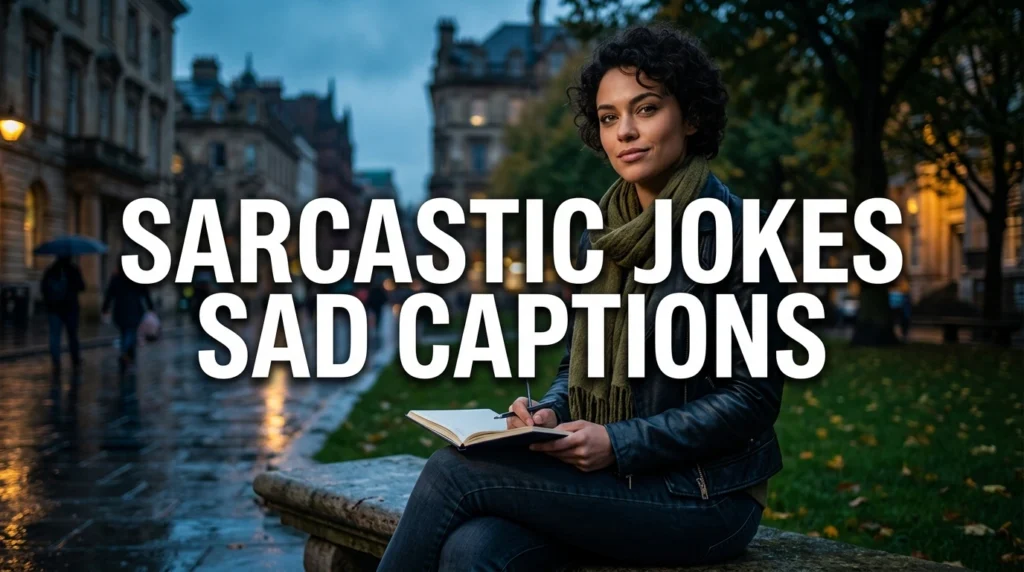 sarcastic jokes sad captions