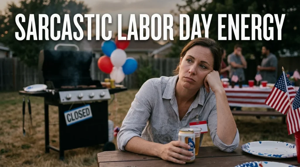 sarcastic labor day energy