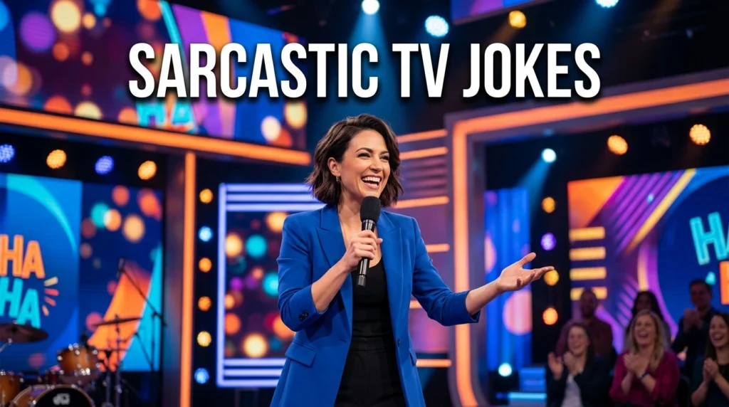sarcastic  tv jokes