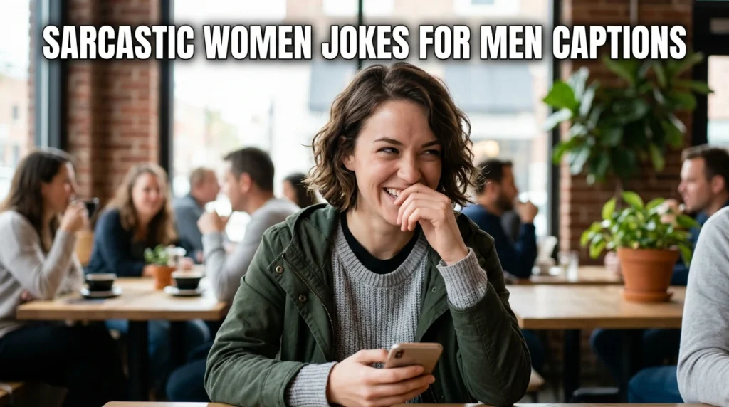 sarcastic women jokes for men captions