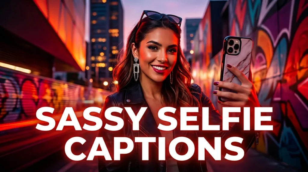 sassy selfie captions