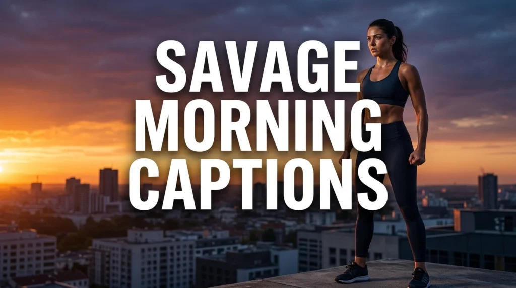 savage morning captions