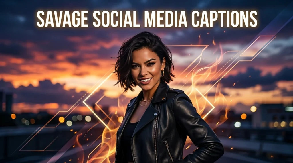 savage social media captions