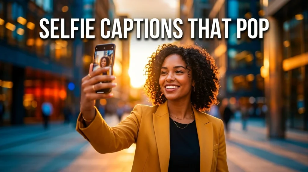 selfie captions that pop