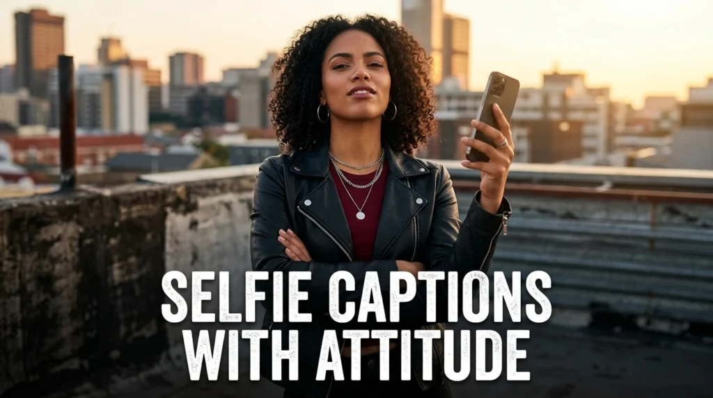selfie captions with attitude
