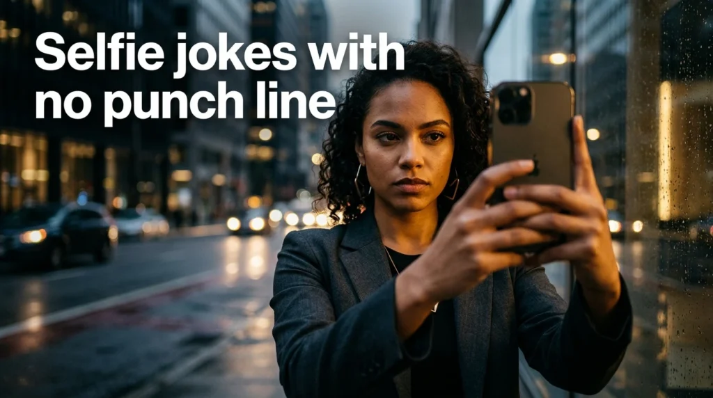 selfie jokes with no punch line