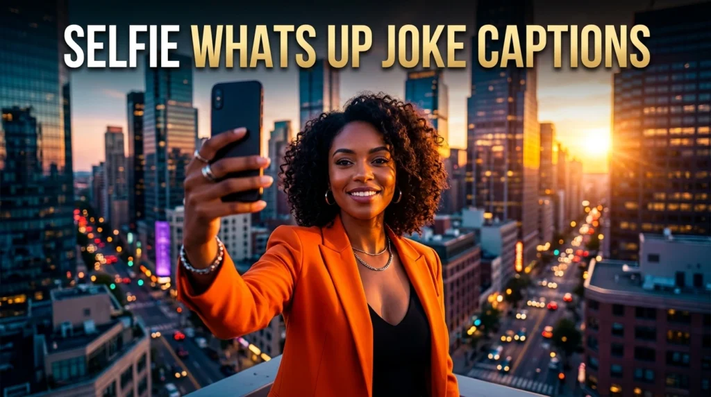 selfie whats up joke captions