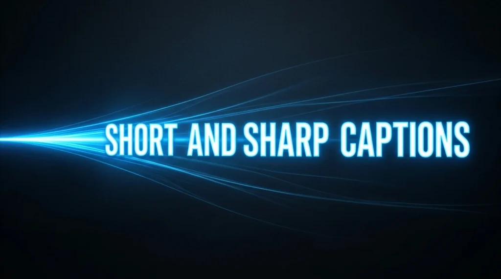short and sharp captions