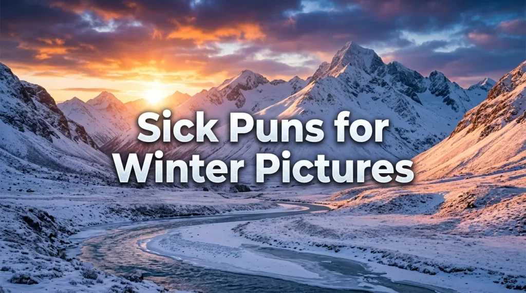 sick puns for winter pictures