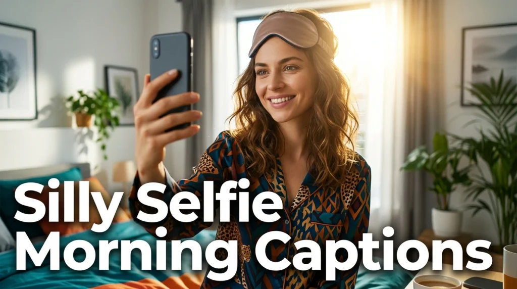 silly selfie morning captions