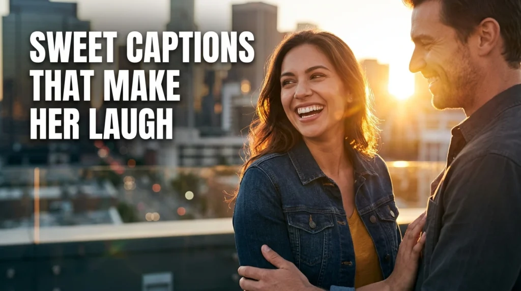sweet captions that make her laugh