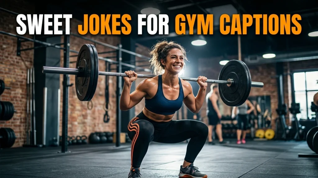 sweet jokes for gym captions
