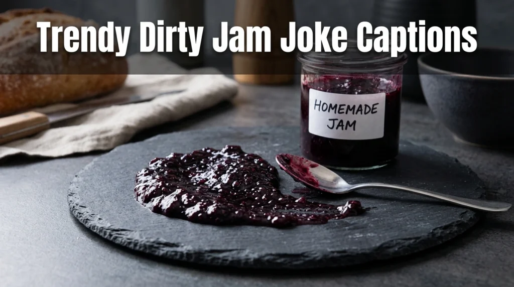 trendy funny dirty jam joke captions