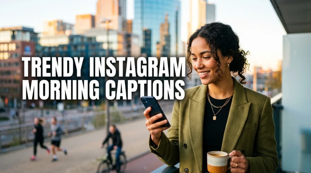 trendy instagram morning captions