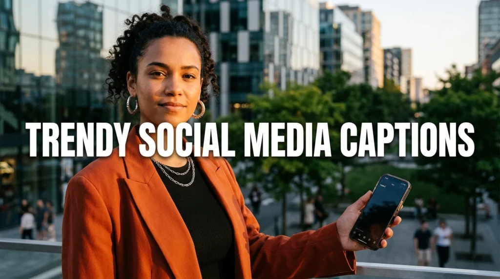 trendy social media captions