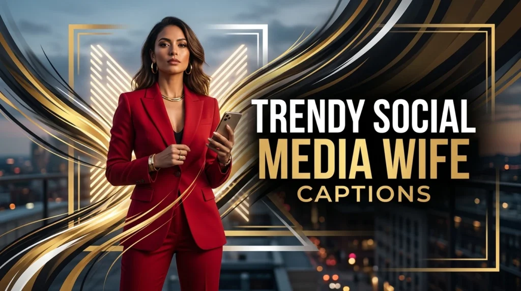 trendy social media wife captions