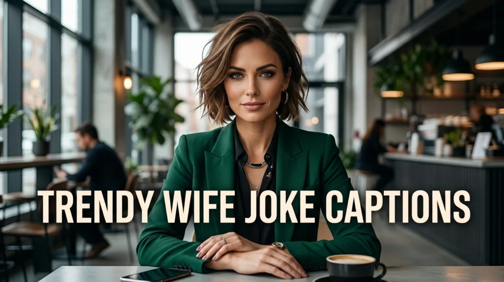 trendy wife joke  captions