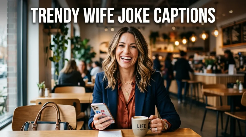trendy wife joke captions