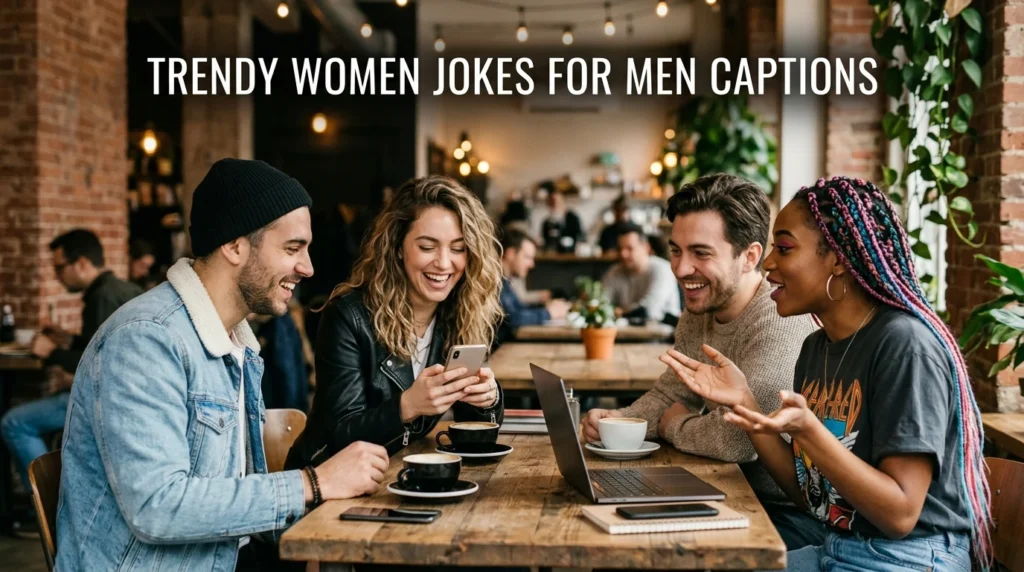 trendy women jokes for men captions