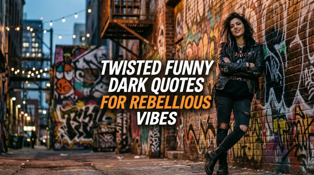 twisted funny dark quotes for rebellious vibes