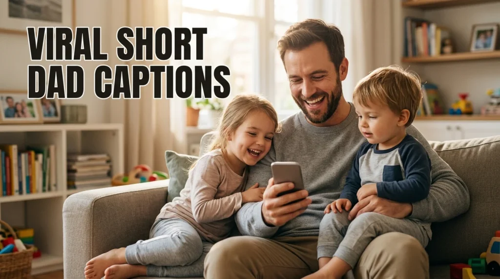 viral short dad captions