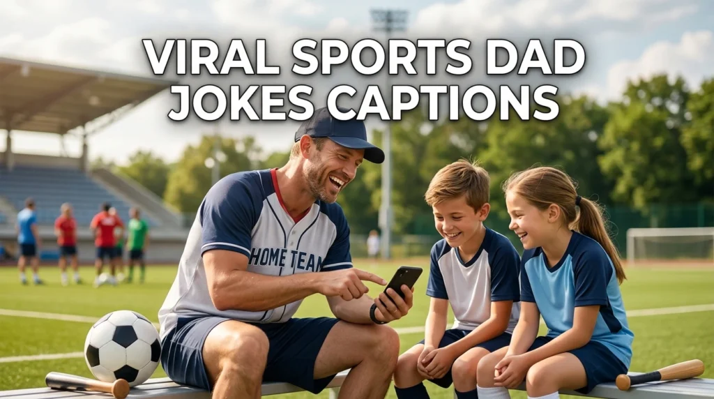 viral sports dad jokes captions