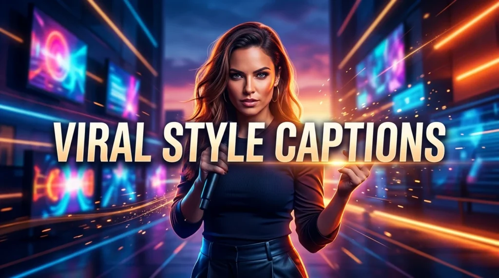 viral style captions