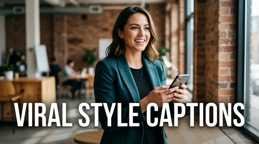 viral style captions