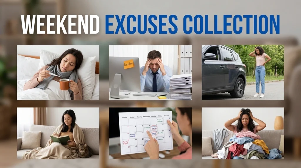 Weekend excuses collection