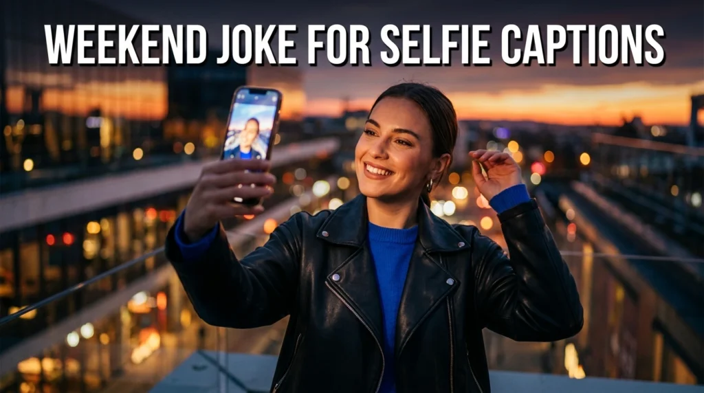 weekend joke for selfie captions