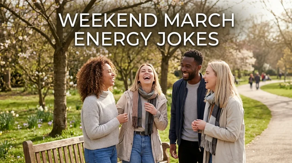 weekend march energy jokes