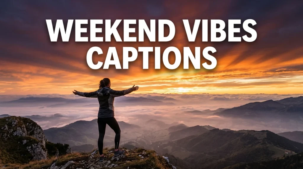 weekend vibe captions