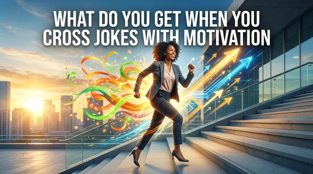 what do you get when you cross jokes with  motivation