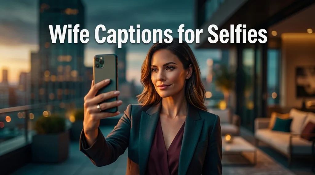 wife captions for selfies